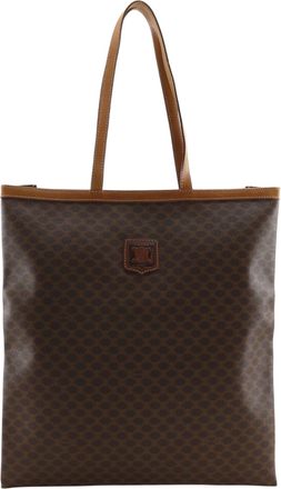 Celine Brown Pvc Tote Bag (Pre-Owned)