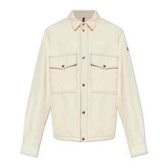 Moncler Watagua Denim Jacket - Heren - Spijkerjassen - Beige - XL - Denim - Jassen