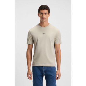 HUGO BOSS Heren Boss Tchup T-shirt in Beige