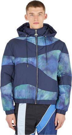 Ahluwalia Studio Shakti Puffer Jas - Heren - Gewatteerde jassen - Blauw - S - Jassen