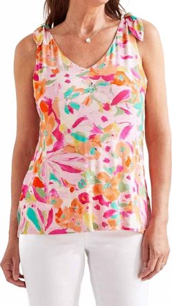 Tribal Parris Printed Sleeveless Top In Multicolor