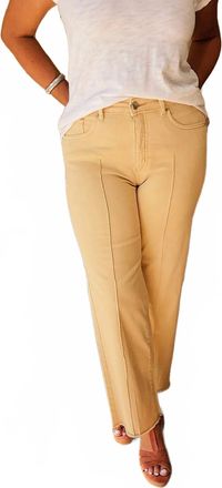 FDJ Olivia Wide Leg Ankle Jeans In Yellow