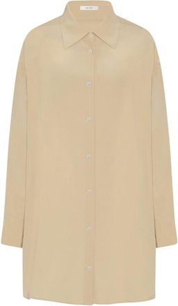 The Row Beige Oversized Solid Shirt
