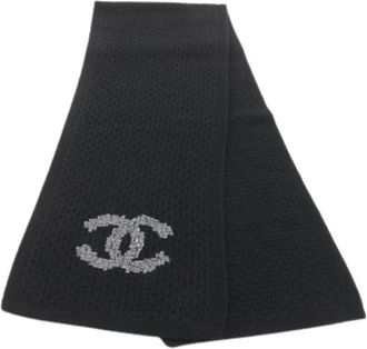 Chanel Pre-owned Scarves, female, Black, Size: ONE SIZE Pre-owned Stole