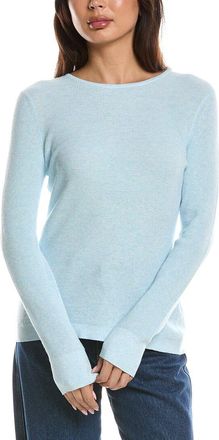 Fort&eacute; Cashmere Thermal Crewneck Cashmere-Blend Sweater