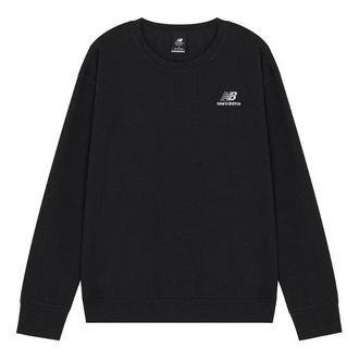 New Balance SS22 Embroidered Logo Sports Round Neck Pullover Black UT21501-BK
