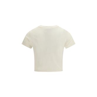 Maison Kitsun&eacute; Womens Beige Cotton T-Shirt