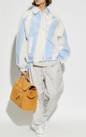 Jacquemus Lightweight Jacket With Collar, Mens, Light Blue