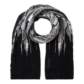 Carlo Colucci Carlo Colucci, Winter Scarves, male, Black, Size: ONE SIZE Knit Scarf