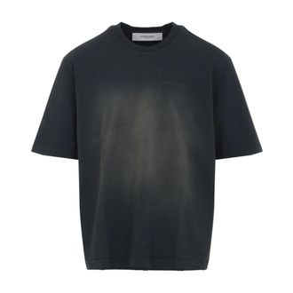 Golden Goose T-Shirts, male, Black, S, Journey T-Shirt With Embroidery