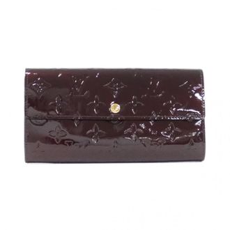 Louis Vuitton Amarante Leather Long Wallet (Bi-Fold) (Pre-Owned)