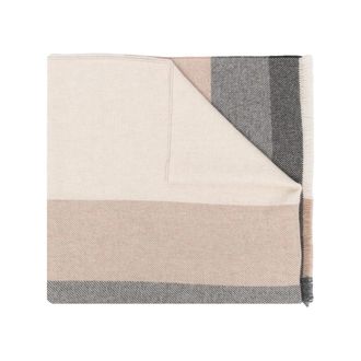 Brunello Cucinelli Striped Wool Scarf