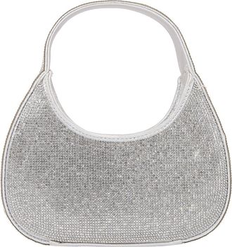 Berness Rhinestone Circle Bag in Silver at Nordstrom Rack