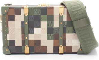 Louis Vuitton Khaki Multi-Color Coated Canvas Leather Handbag Shoulder Bag (Pre-Owned)