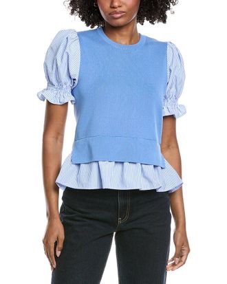Nanette Lepore Twofer Knit Top
