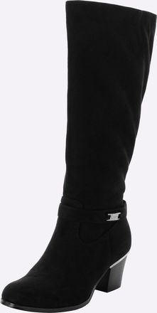 Sheego Weitschaftstiefel SHEEGO, Damen, Gr. 37, XXL-Schaft, schwarz, Lederimitat, Schuhe Weitschaftstiefel