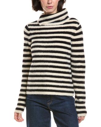 Vince Camuto Striped Turtleneck Top