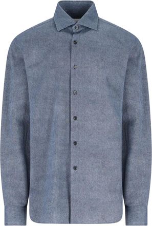 Xacus x Franz Kraler button-down overhemd met lange mouwen - Blauw