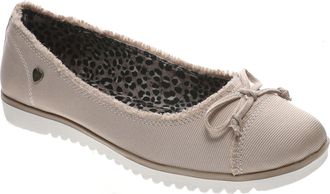 Skechers Womens BOBS Flexpadrille Lo-Tiptoes Flats, Tan, 5.5