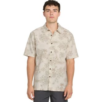 Quiksilver Island Vibes Short Sleeve Shirt in Moonbeam at Nordstrom, Size Xx-Large