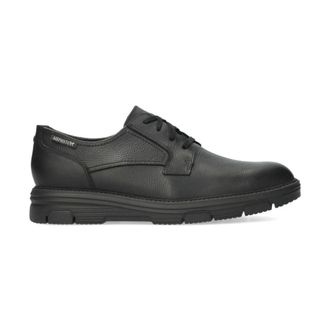Mephisto Comfort Leren Veterschoenen - Heren - Veterschoenen - Zwart - 47 EU - Leer - Schoenen