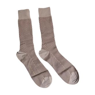 Dolce & Gabbana Luxe Logo Mid Calf Sokken - Heren - Sokken - Bruin - ONE Size - Ondergoed