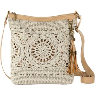 The Sak Lucia Crossbody Leather Bag in Natural Medallion at Nordstrom