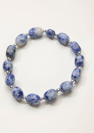 Fat Face FatFace Blue Stone Stretch Bracelet