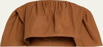 Carolina Herrera Ruffle Off-The-Shoulder Top
