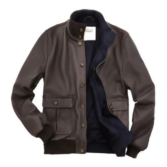 Valstar ino Bomber - Heren - Leren en Su&egrave;de Jassen - Bruin - 4XL - Wol - Jassen
