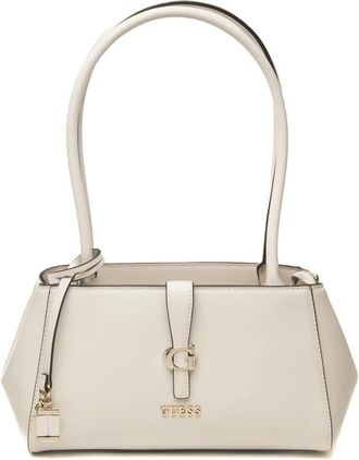 Guess Carrie Girlfriend Shoulder Satchel - Dames - Schoudertassen - Beige - ONE Size - Tassen