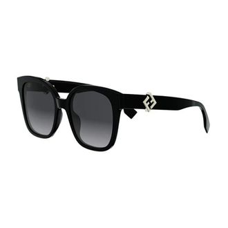 Fendi FF Diamonds Sunglasses - unisex - Fendi - Sunglasses - Black - 55 MM - Accessories