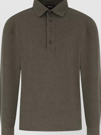 Ermenegildo Zegna silk cotton polo shirt