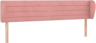 vidaXL Cabecero De Terciopelo Rosa 203x23x78/88 Cm Vidaxl