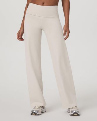 Vuori Clothing Granite Foldover Straight Leg Pant | Oatmeal Heather | Medium