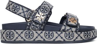 Tory Burch kira Sporty Sandals In Navy Cotton Blend