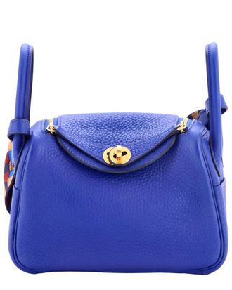 Herm&egrave;s Lindy Quadrille Bag Clemence With Mini (Authentic Pre-Loved)