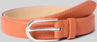 Weinmann Weinmann G&uuml;rtel aus echtem Leder mit Allover-Snakepr&auml;gung in Orange, Gr&ouml;&szlig;e 100