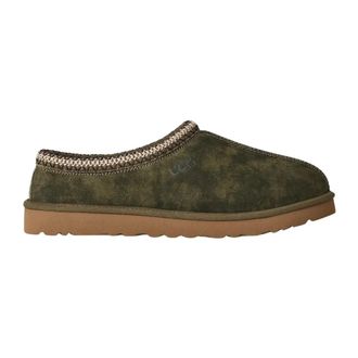 UGG Comfortabele Su&egrave;de Pantoffels in Burnt Olive - Heren - Pantoffels - Groen - 41 EU - Su&egrave;de - Schoenen