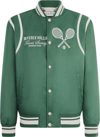 Philipp Plein College Bomber Tennis Club - Heren - Bomber jackets - Groen - 2XL - Jassen