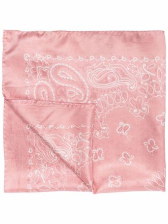 Golden Goose Golden Foulard Paisley Print Silk