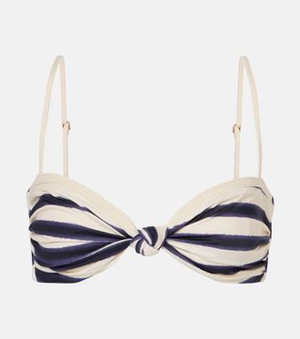 Johanna Ortiz Striped bikini top
