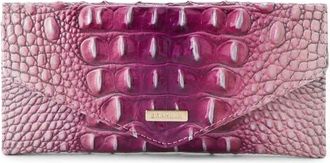 Brahmin Veronica Croc Embossed Leather Continental Wallet in Island Petal at Nordstrom