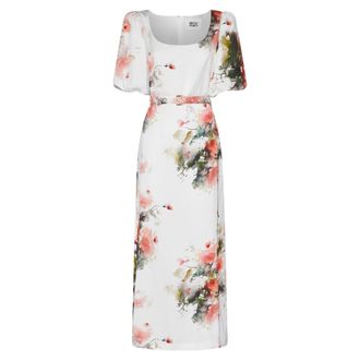 Silvian Heach Halcyon Maxi Jurk - Dames - Maxi kleedjes - Veelkleurig - S - Linnen - Kleedjes