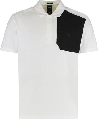 HUGO BOSS Paddy Polo Shirt - Heren - Polos - Wit - XS - Katoen - Tops