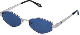 Just Cavalli SJC180 0579 Womens Sunglasses Silver Size 55