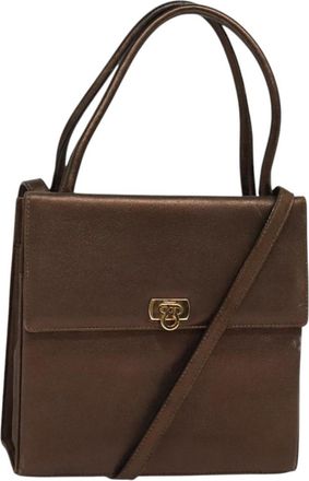 Ferragamo Gancini Shoulder Bag Leather Leather Bag (Pre-Owned)