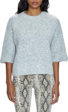 Pistola Denim Three-Quarter Sleeve Alpaca Blend Sweater in Soft Grey at Nordstrom Rack, Size X-Large