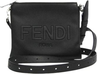 Fendi Pre-owned 7N0146 Schoudertas - unisex - Vintage Schoudertas - Zwart - ONE Size - Leer - Vintage