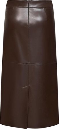 Max Mara Womens Midi Skirt Smmcrisma Dark Brown Polyester